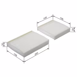 Filtro cabina BOSCH 1 987 432 136 - Vista aggiuntiva 4