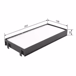 Filtro cabina BOSCH 1 987 432 219 - Vista aggiuntiva 6