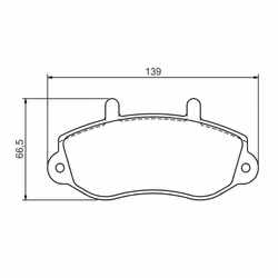 Set di pastiglie freno BOSCH 0 986 494 288, anteriore - Vista aggiuntiva 7