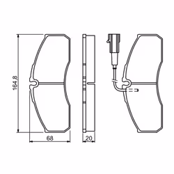 Set di pastiglie freno BOSCH 0 986 494 278, anteriore - Vista aggiuntiva 6