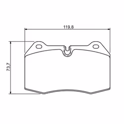 Set di pastiglie freno BOSCH 0 986 494 282, anteriore, posteriore - Vista aggiuntiva 8