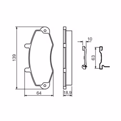 Set di pastiglie freno BOSCH 0 986 494 292, anteriore - Vista aggiuntiva 7