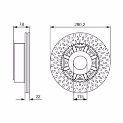 Disco freno BOSCH 0 986 479 610, 1 Pezzo - Vista aggiuntiva 7