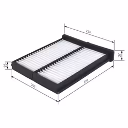 Filtro cabina BOSCH 1 987 432 086 - Vista aggiuntiva 5