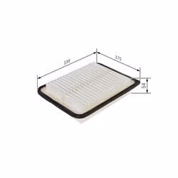 Filtro aria BOSCH F 026 400 114 - Vista aggiuntiva 7