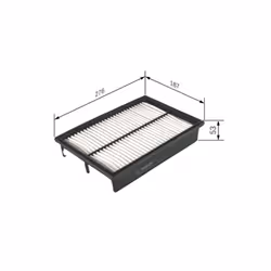 Filtro aria BOSCH F 026 400 129 - Vista aggiuntiva 7