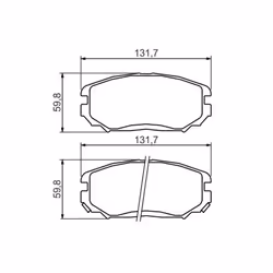 Set di pastiglie freno BOSCH 0 986 494 374, anteriore - Vista aggiuntiva 6