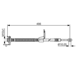 Tubo flessibile del freno BOSCH 1 987 481 372