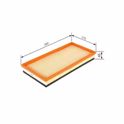 Filtro aria BOSCH F 026 400 112 - Vista aggiuntiva 6