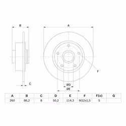 Disco freno BOSCH 0 986 479 708 posteriore, pieno, 1 Pezzo - Vista aggiuntiva 7