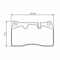 Set di pastiglie freno BOSCH 0 986 494 351, anteriore - Vista aggiuntiva 8