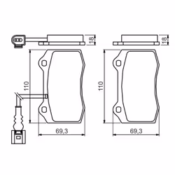 Set di pastiglie freno BOSCH 0 986 494 367, anteriore - Vista aggiuntiva 8