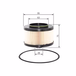 Filtro carburante BOSCH F 026 402 083 - Vista aggiuntiva 6
