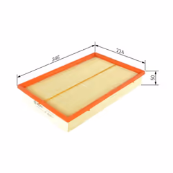 Filtro aria BOSCH F 026 400 180 - Vista aggiuntiva 7