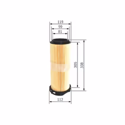 Filtro aria BOSCH F 026 400 214 - Vista aggiuntiva 5
