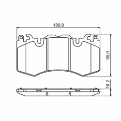 Set di pastiglie freno BOSCH 0 986 494 440, anteriore - Vista aggiuntiva 6
