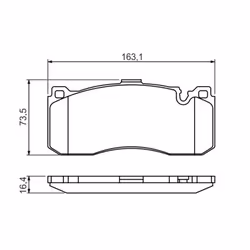 Set di pastiglie freno BOSCH 0 986 494 428, anteriore - Vista aggiuntiva 4