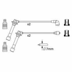 Set di cavi d'accensione BOSCH 0 986 357 241 - Vista aggiuntiva 5