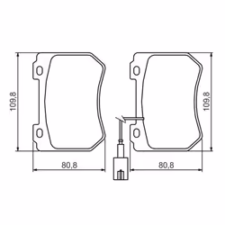 Set di pastiglie freno BOSCH 0 986 494 402, anteriore - Vista aggiuntiva 5
