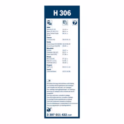Tergicristallo per parabrezza BOSCH 3 397 011 432, Twin H306 Lunghezza 300mm, posteriore, 1 Pezzo - Vista aggiuntiva 6