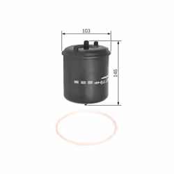 Filtro olio BOSCH F 026 407 119 - Vista aggiuntiva 4
