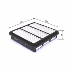 Filtro aria BOSCH F 026 400 221 - Vista aggiuntiva 6