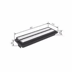 Filtro aria BOSCH F 026 400 232 - Vista aggiuntiva 4