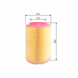 Filtro aria BOSCH F 026 400 247 - Vista aggiuntiva 5