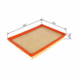 Filtro aria BOSCH F 026 400 266 - Vista aggiuntiva 4