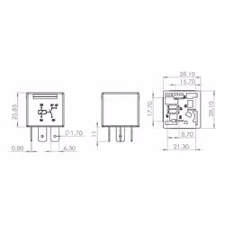 Relè, ventola radiatore BOSCH 0 986 AH0 251 - Vista aggiuntiva 4