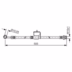 Tubo flessibile del freno BOSCH 1 987 481 505 - Vista aggiuntiva 5