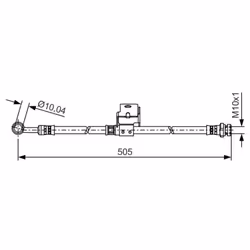 Tubo flessibile del freno BOSCH 1 987 481 506 - Vista aggiuntiva 5