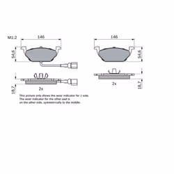 Set di pastiglie freno BOSCH 0 986 494 524, anteriore - Vista aggiuntiva 5