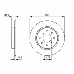 Disco freno BOSCH 0 986 479 051 posteriore, pieno, 1 Pezzo - Vista aggiuntiva 7