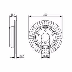 Disco freno BOSCH 0 986 479 045 posteriore, ventilato, altamente carbonizzato, 1 Pezzo - Vista aggiuntiva 6