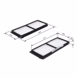 Filtro cabina BOSCH 1 987 432 275 - Vista aggiuntiva 6