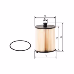 Altezza [mm]: 90. Diametro [mm]: 66. Diametro interno 1 [mm]: 13,5. Indice: F 026 402 810. Numero del Produttore: F 026 402 8 ...