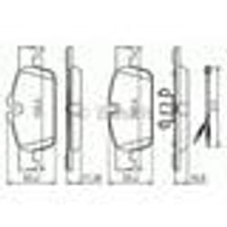 Set di pastiglie freno BOSCH 0 986 494 527, anteriore