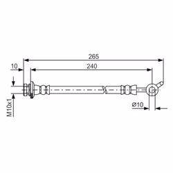 Tubo flessibile del freno BOSCH 1 987 481 570, sinistro