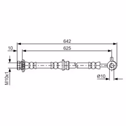 Tubo flessibile del freno BOSCH 1 987 481 573, destro