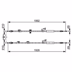 Indice: 1 987 482 494. Lunghezza 1 [mm]: 1928. Lunghezza [mm]: 1992. Numero del Produttore: 1 987 482 494. Produttore: BOSCH.