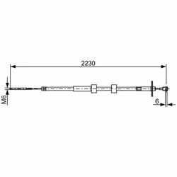 Indice: 1 987 482 500. Lunghezza [mm]: 2230. Numero del Produttore: 1 987 482 500. Produttore: BOSCH.