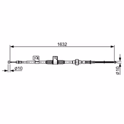 Indice: 1 987 482 519. Lunghezza [mm]: 1632. Numero del Produttore: 1 987 482 519. Produttore: BOSCH.