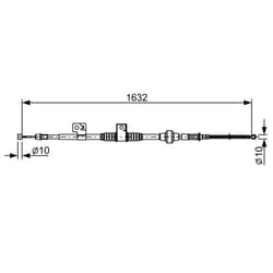 Cavo di trazione, freno di stazionamento BOSCH 1 987 482 519