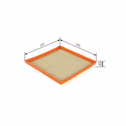 Filtro aria BOSCH F 026 400 385 - Vista aggiuntiva 6