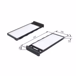Filtro cabina BOSCH 1 987 435 006 - Vista aggiuntiva 6