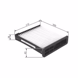 Filtro cabina BOSCH 1 987 435 009 - Vista aggiuntiva 6