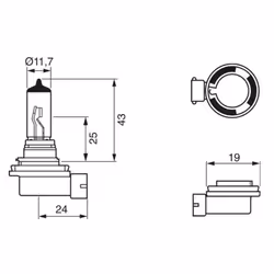 Lampada, fendinebbia Pure Light BL BOSCH 1 987 301 339, 1 Pezzo - Vista aggiuntiva 5