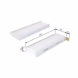 Filtro cabina BOSCH 1 987 435 026 - Vista aggiuntiva 6