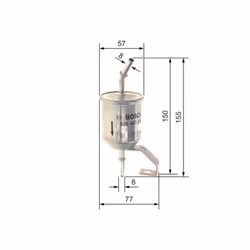 Filtro carburante BOSCH F 026 403 026 - Vista aggiuntiva 5